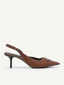 Icon Leather Pointed Slingback Pumps<PEDRO Online