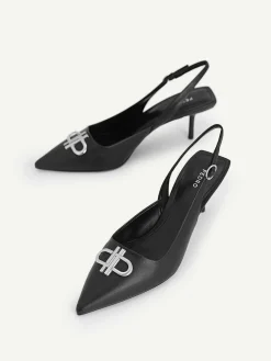 Icon Leather Pointed Slingback Pumps<PEDRO Outlet
