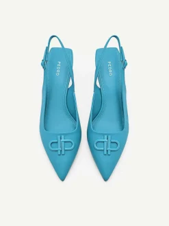 Icon Leather Slingback Pumps<PEDRO New