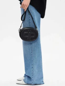 Icon Round Leather Shoulder Bag<PEDRO Online