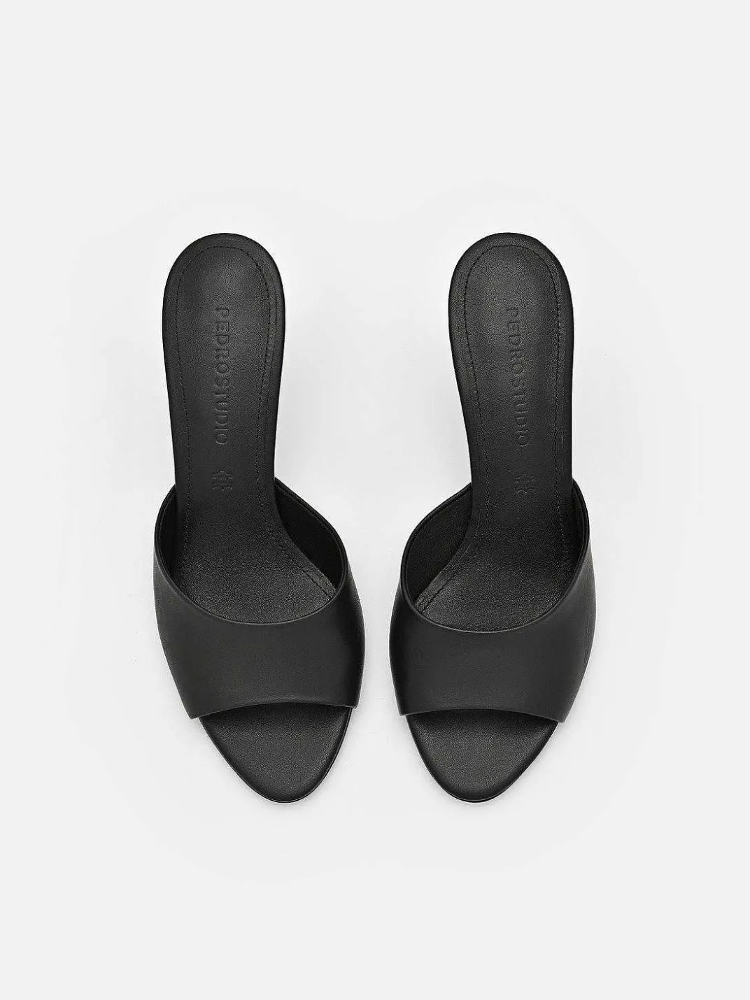 Studio Ashley Leather Heel Sandals<PEDRO New