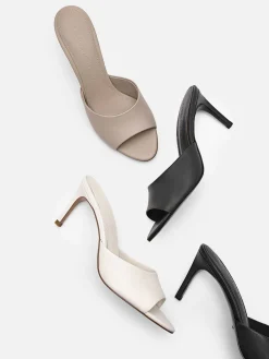 Studio Ashley Leather Heel Sandals<PEDRO Best