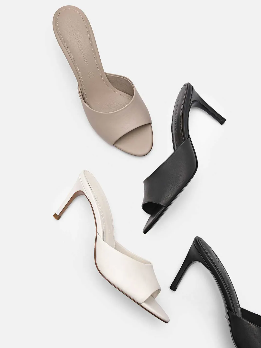 Studio Ashley Leather Heel Sandals<PEDRO Best