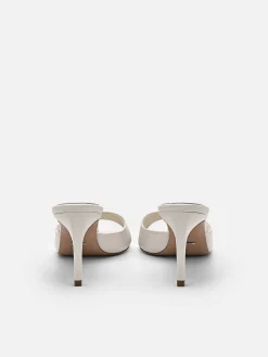 Studio Ashley Leather Heel Sandals<PEDRO