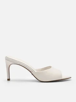 Studio Ashley Leather Heel Sandals<PEDRO