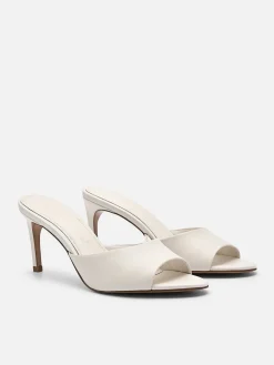 Studio Ashley Leather Heel Sandals<PEDRO