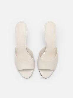 Studio Ashley Leather Heel Sandals<PEDRO