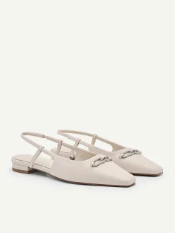 Studio Kate Leather Ballerina Flats<PEDRO