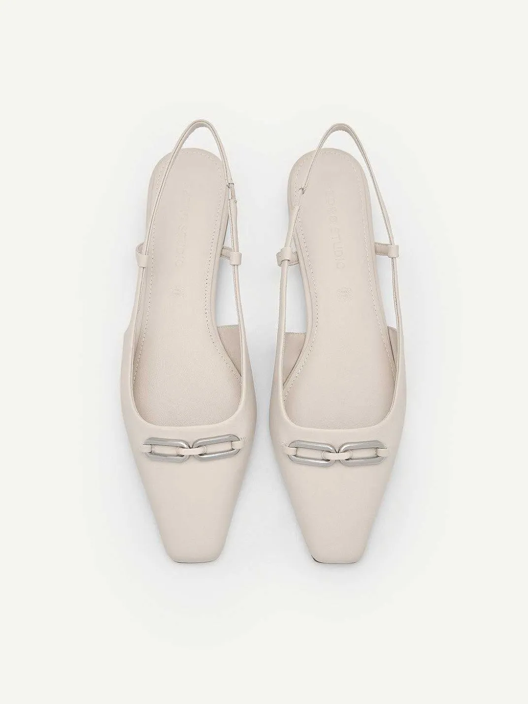Studio Kate Leather Ballerina Flats<PEDRO