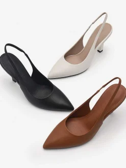 Studio Liza Leather Slingback Pumps<PEDRO Hot