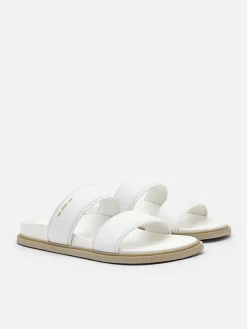 Re Recycled Leather Slide Sandals<PEDRO Discount