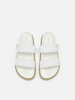 Re Recycled Leather Slide Sandals<PEDRO Discount