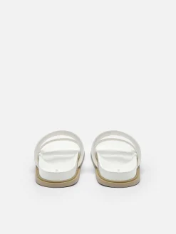 Re Recycled Leather Slide Sandals<PEDRO Discount