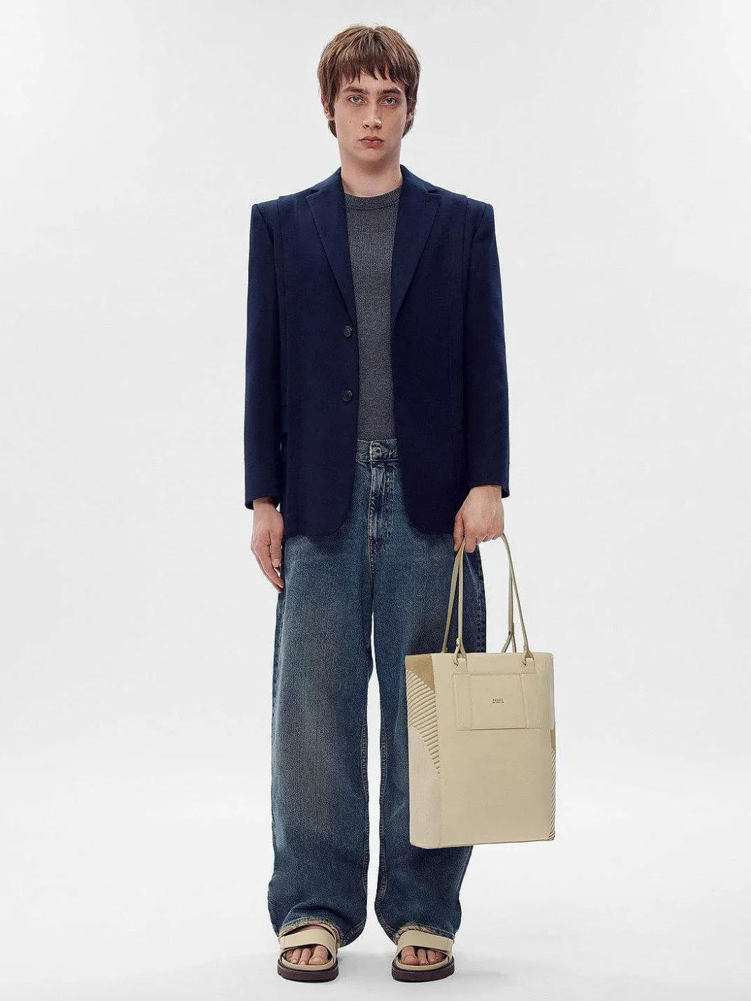 Re Recycled Leather Tote Bag<PEDRO New