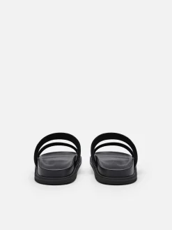 Re Recycled Leather Slide Sandals<PEDRO New