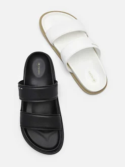 Re Recycled Leather Slide Sandals<PEDRO New