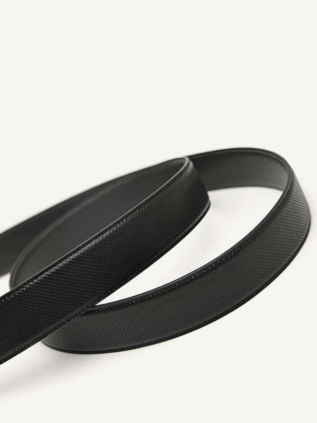 Reversible Embossed Leather Tang Belt<PEDRO