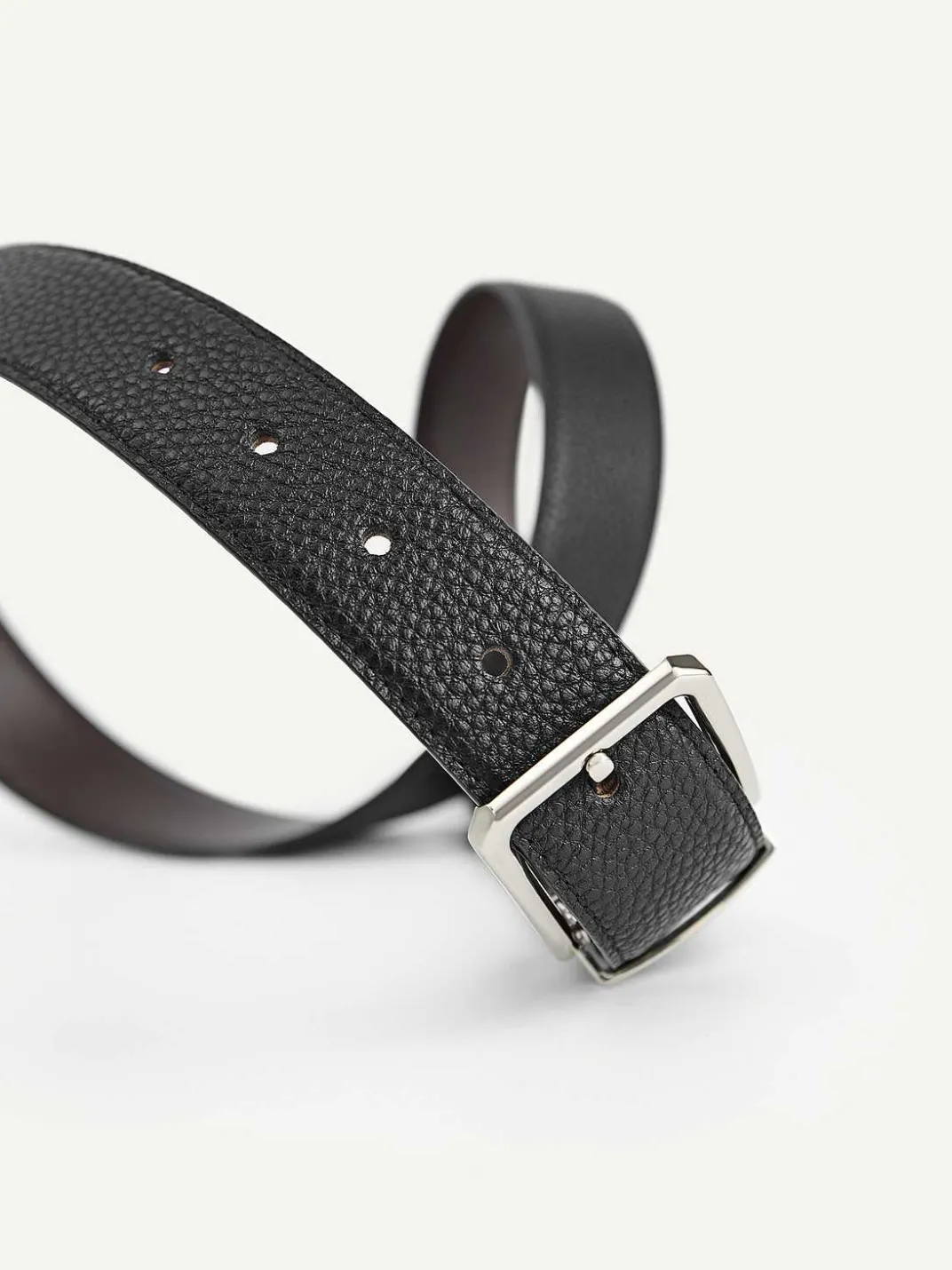 Reversible Leather Pin Belt<PEDRO Hot