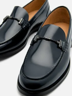 Robert Leather Horsebit Loafers<PEDRO New