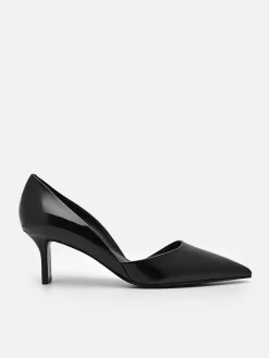 Rocco Leather Heel D'Orsay Pumps<PEDRO Discount