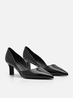 Rocco Leather Heel D'Orsay Pumps<PEDRO Discount