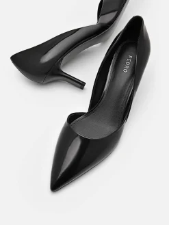 Rocco Leather Heel D'Orsay Pumps<PEDRO Discount