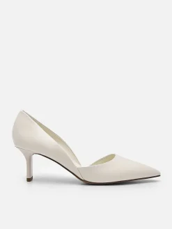 Rocco Leather Heel D'Orsay Pumps<PEDRO Discount