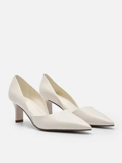 Rocco Leather Heel D'Orsay Pumps<PEDRO Discount