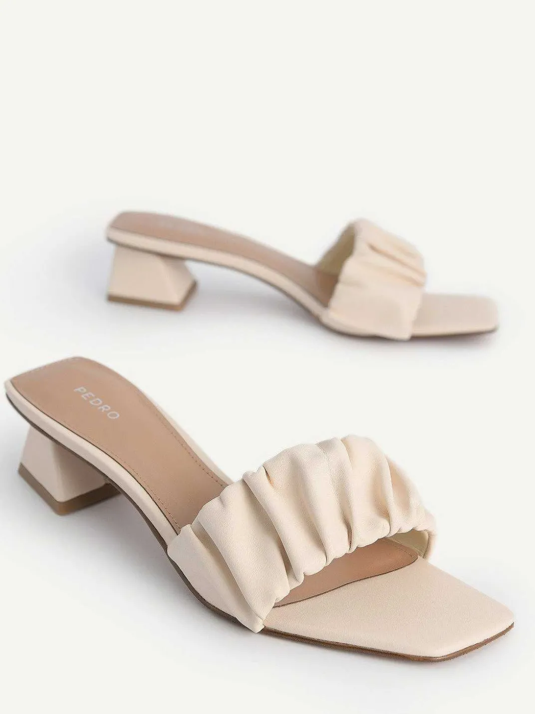 Ruched Heel Mules<PEDRO Discount