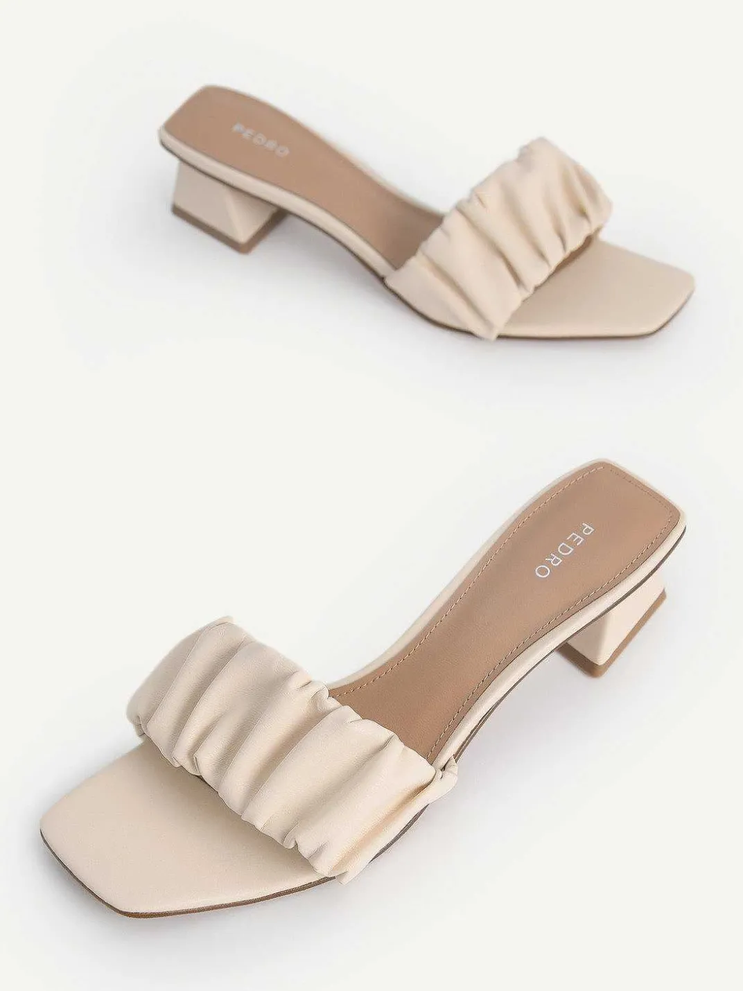 Ruched Heel Mules<PEDRO Discount