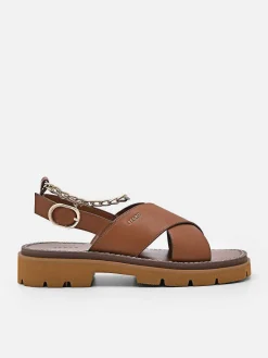 Slingback Cross Strap Sandals<PEDRO New