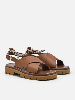Slingback Cross Strap Sandals<PEDRO New
