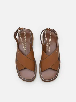 Slingback Cross Strap Sandals<PEDRO New