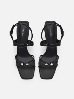 Sofia Leather Heel Sandals<PEDRO Online