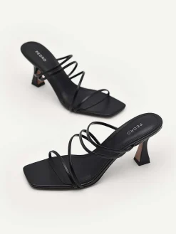 Strappy Heel Sandals - Black<PEDRO Clearance