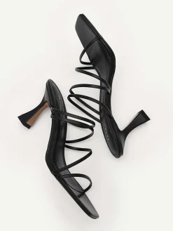 Strappy Heel Sandals - Black<PEDRO Clearance