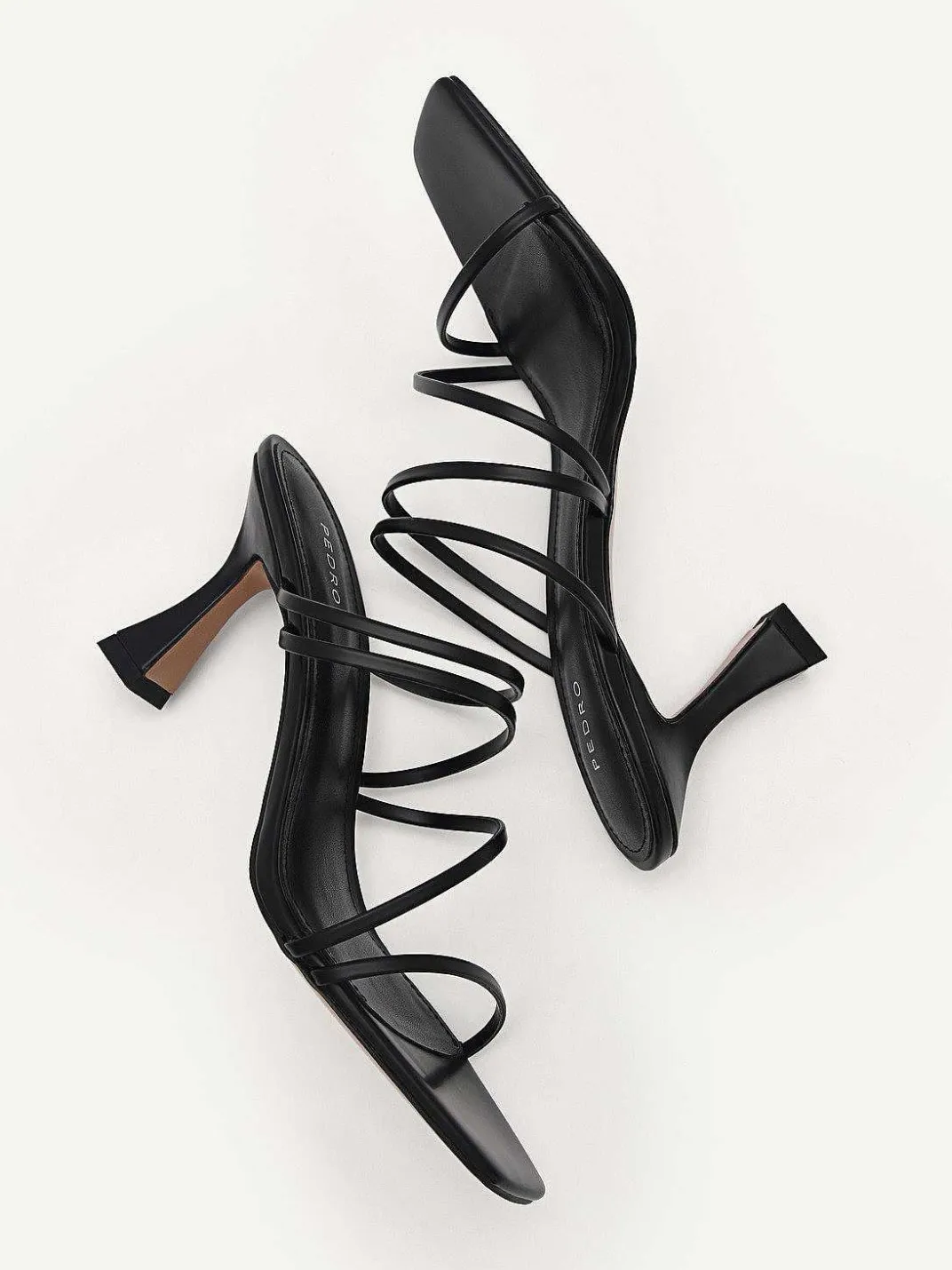 Strappy Heel Sandals - Black<PEDRO Clearance