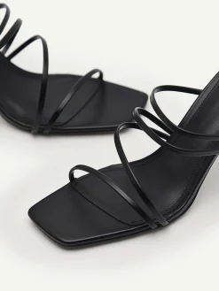 Strappy Heel Sandals - Black<PEDRO Clearance