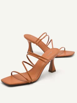 Strappy Heel Sandals - Orange<PEDRO Outlet