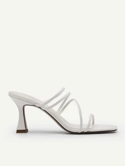 Strappy Heel Sandals - White<PEDRO