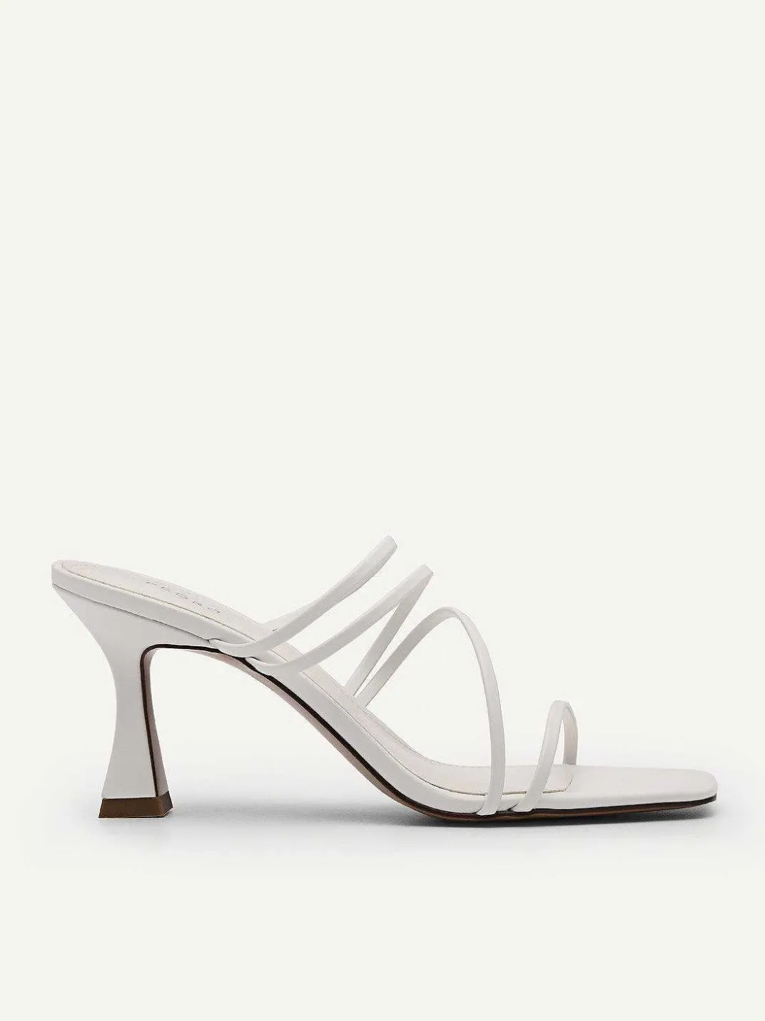 Strappy Heel Sandals - White<PEDRO