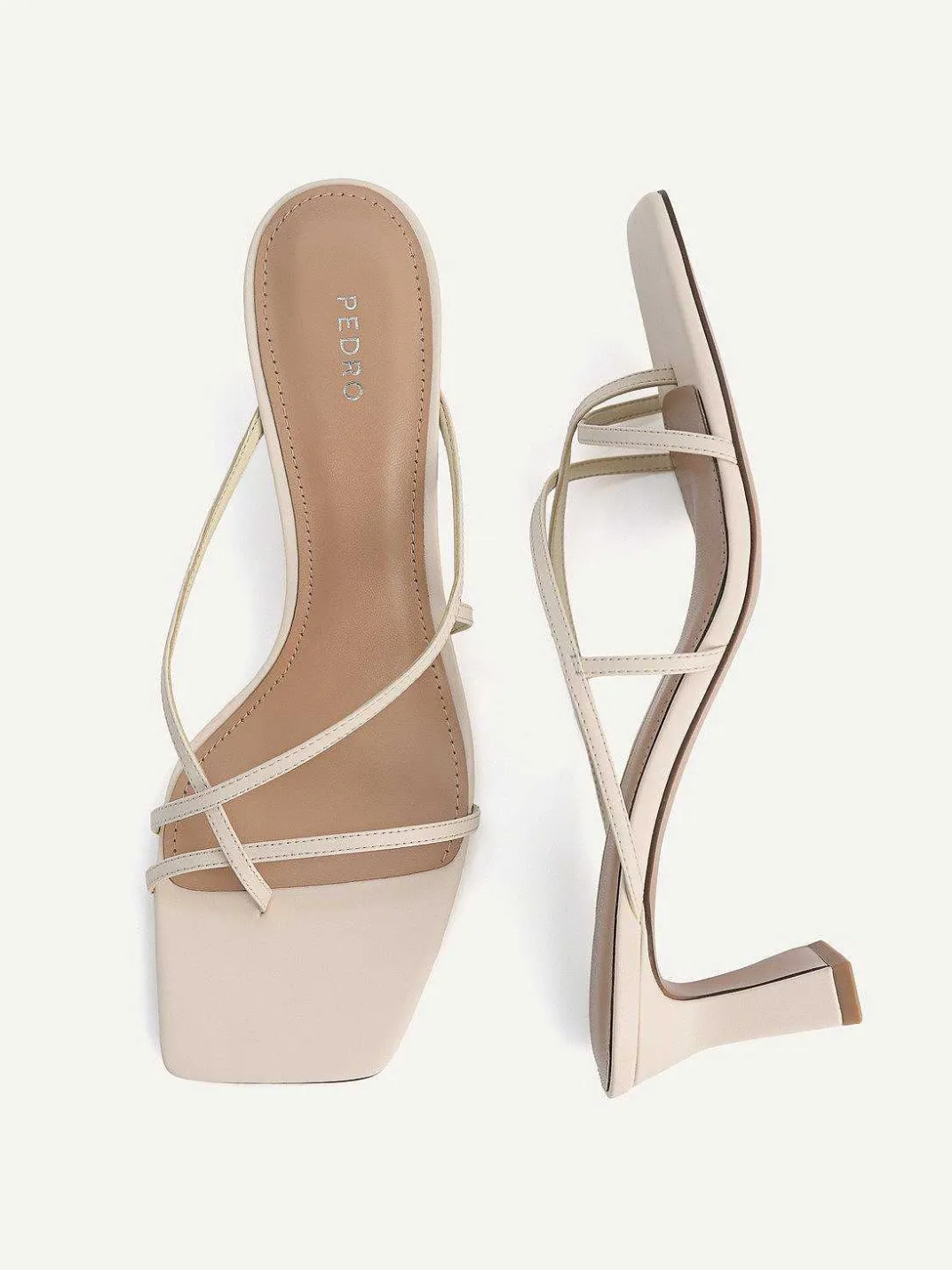Strappy Toe Loop Heel Sandals<PEDRO Discount