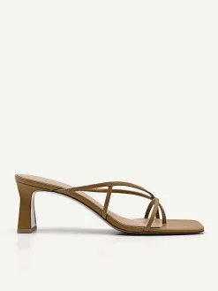 Strappy Toe Loop Heel Sandals<PEDRO