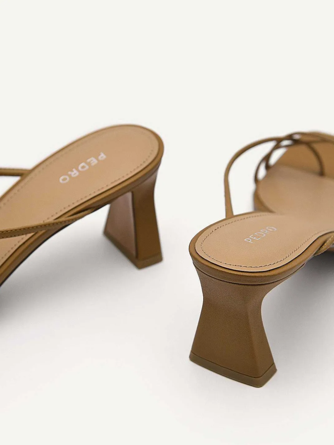 Strappy Toe Loop Heel Sandals<PEDRO