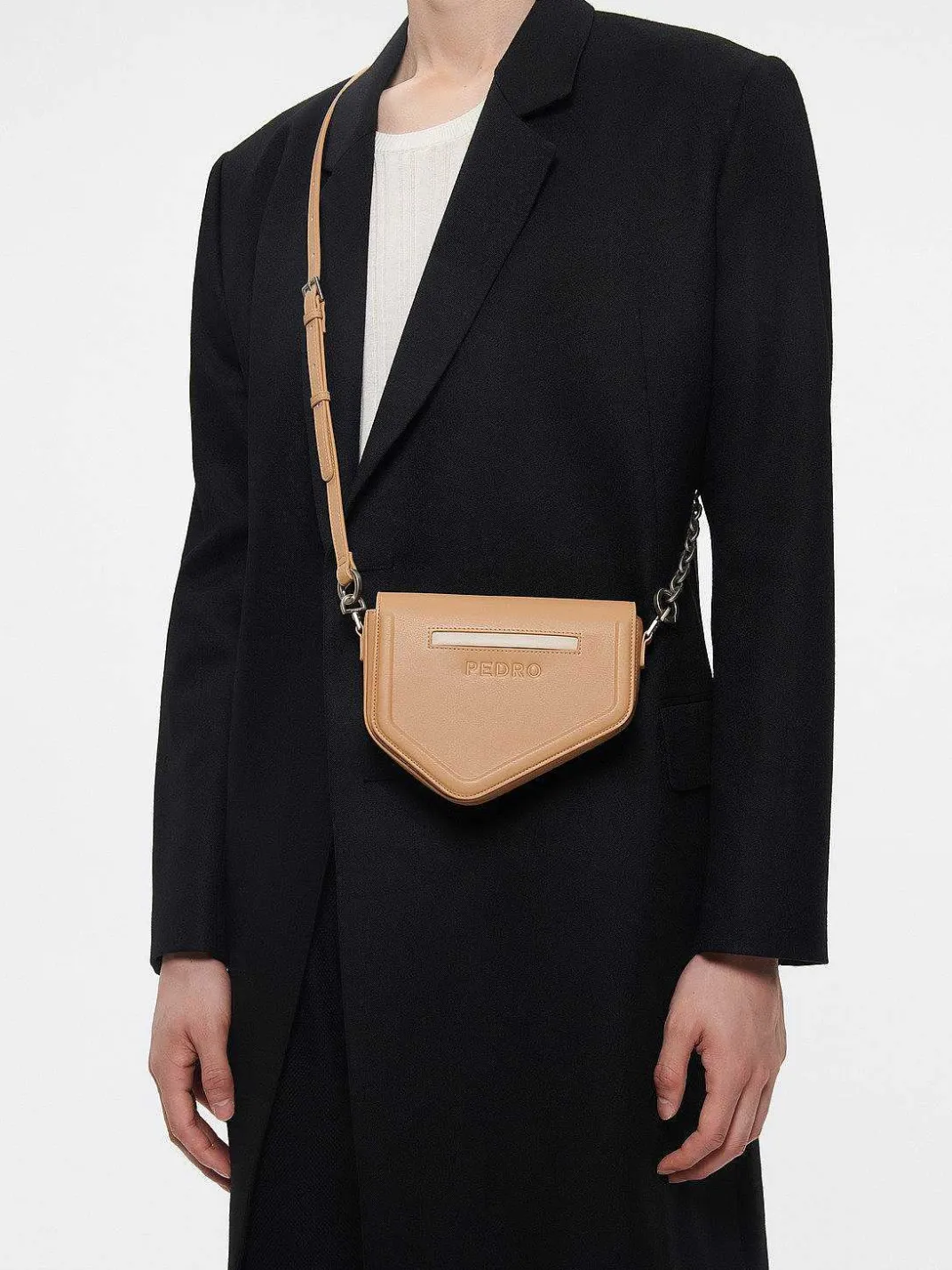 Taper Leather Mini Sling Bag<PEDRO
