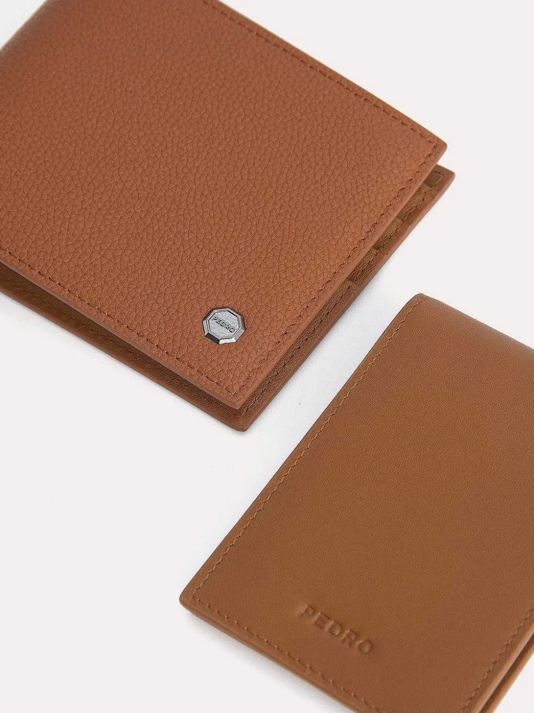 Textured Leather Bi-Fold Wallet With Insert<PEDRO Outlet