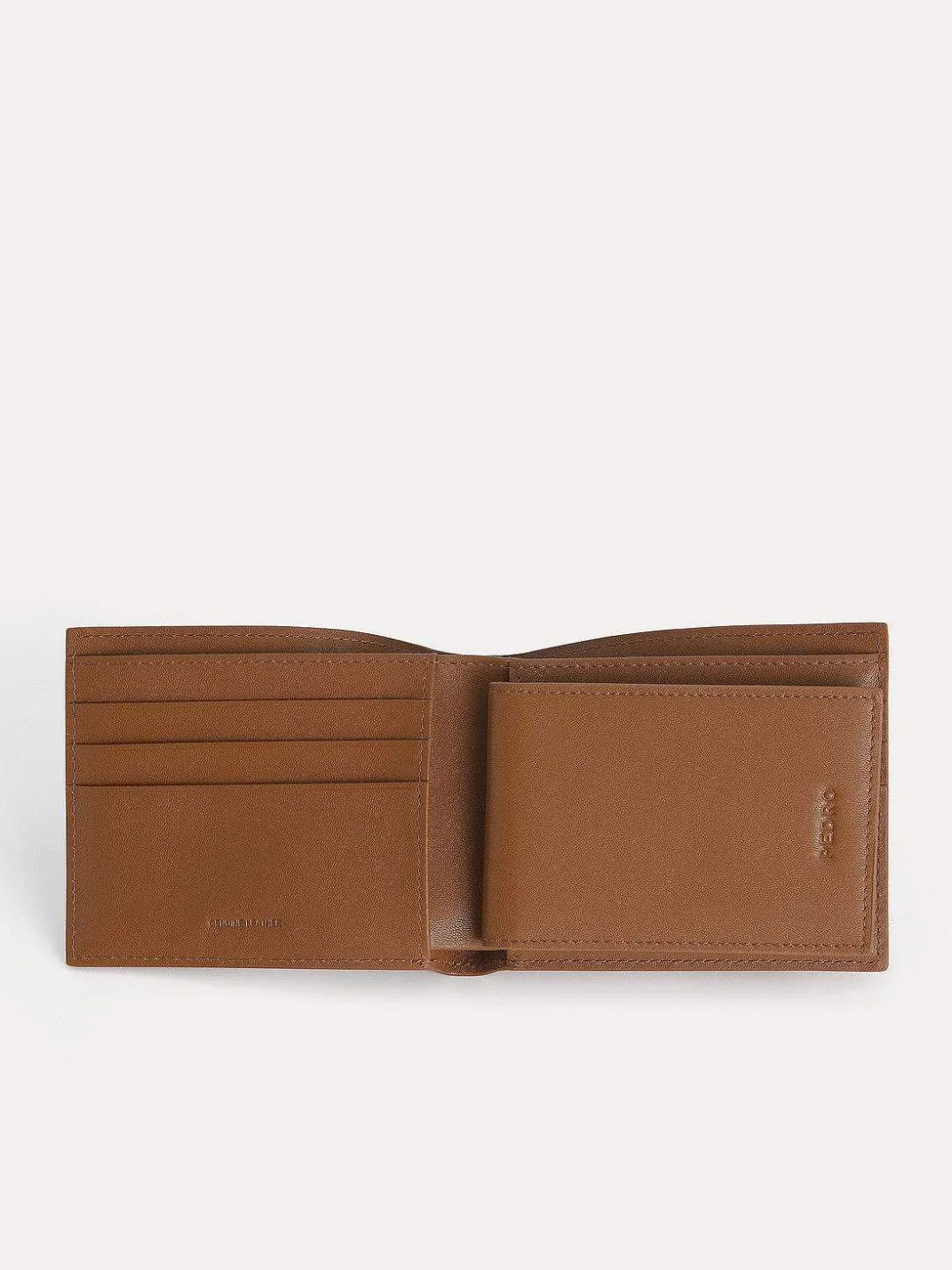Textured Leather Bi-Fold Wallet With Insert<PEDRO Outlet