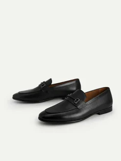 Textured Leather Loafers With Metal Bit<PEDRO Outlet