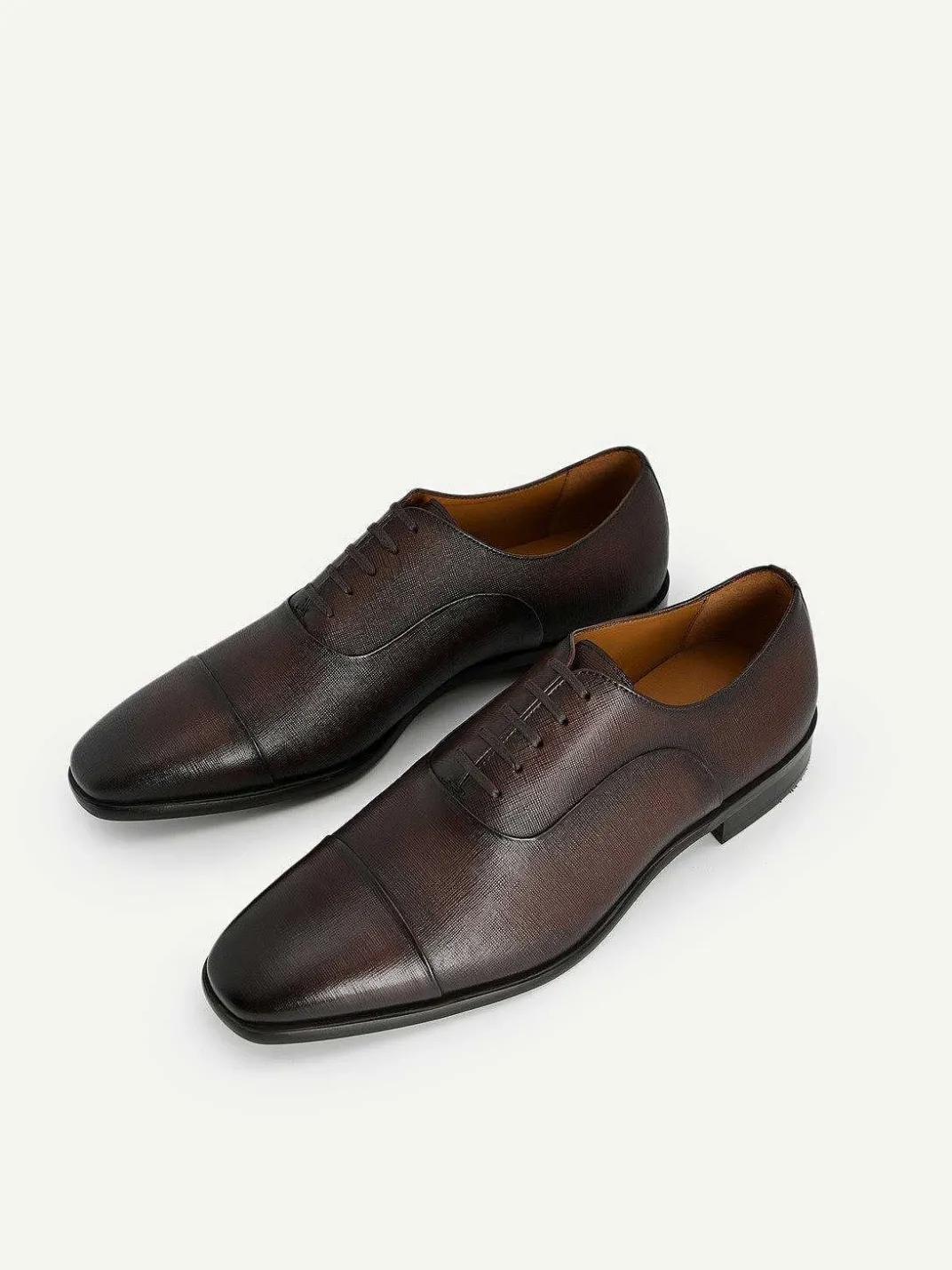 Textured Leather Oxford Shoes<PEDRO Outlet