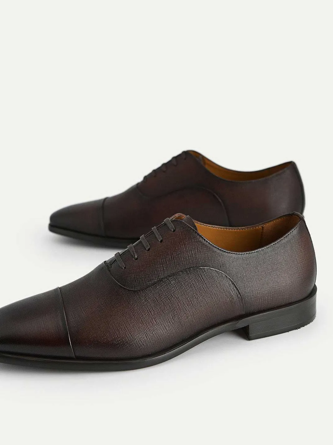 Textured Leather Oxford Shoes<PEDRO Outlet